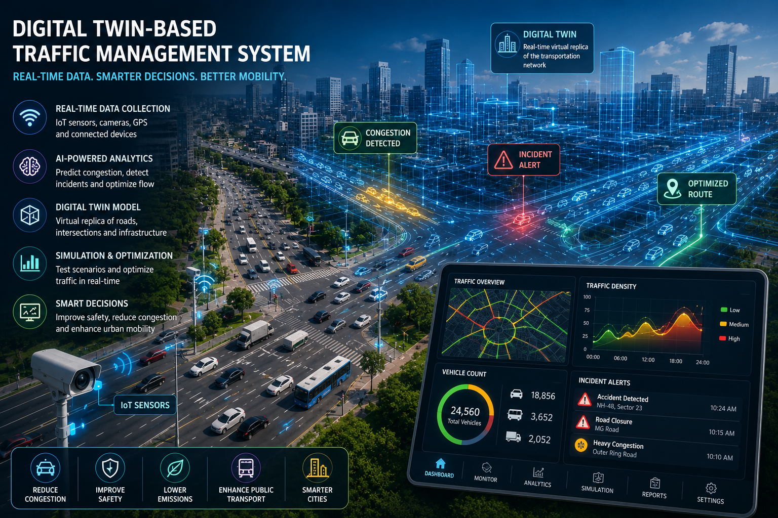 Digital Twin-Based Traffic Management System: Revolutionizing Urban Mobility with Real-Time…