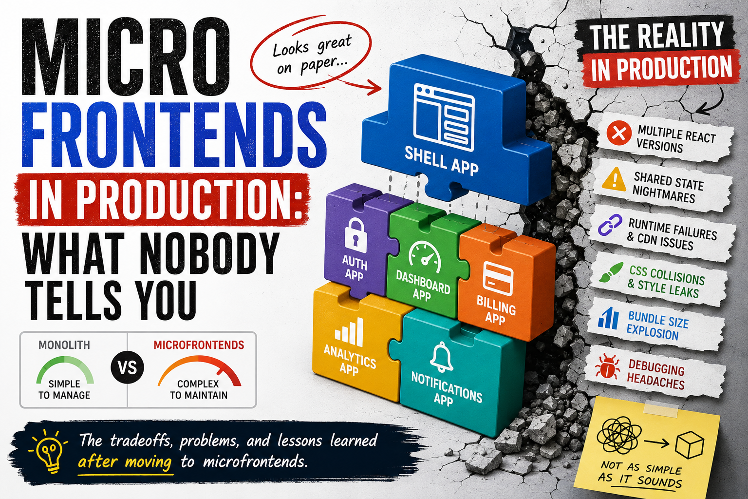 Microfrontends in Production: What Nobody Tells You