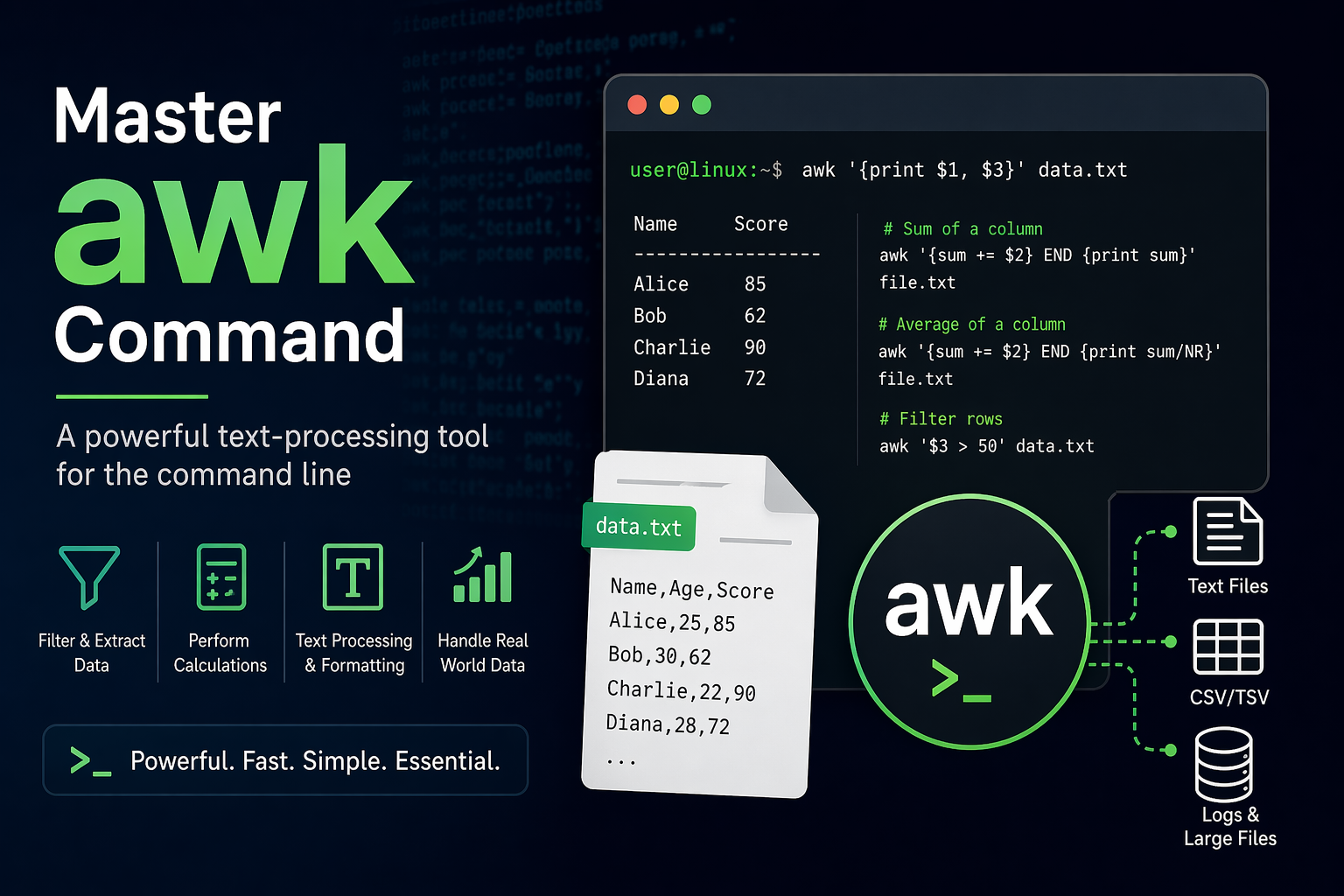 Getting Started with awk: A Hands-On Tutorial