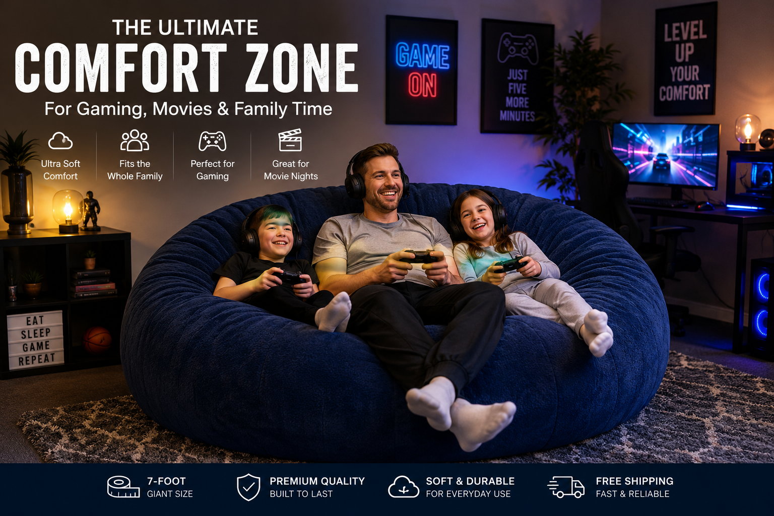 Why Most Bean Bags Feel Small?—?And Why a 7-Foot Giant Bean Bag Change Why Most Bean Bags Feel Small?—?And Why a 7-Foot Giant Bean Bag Change