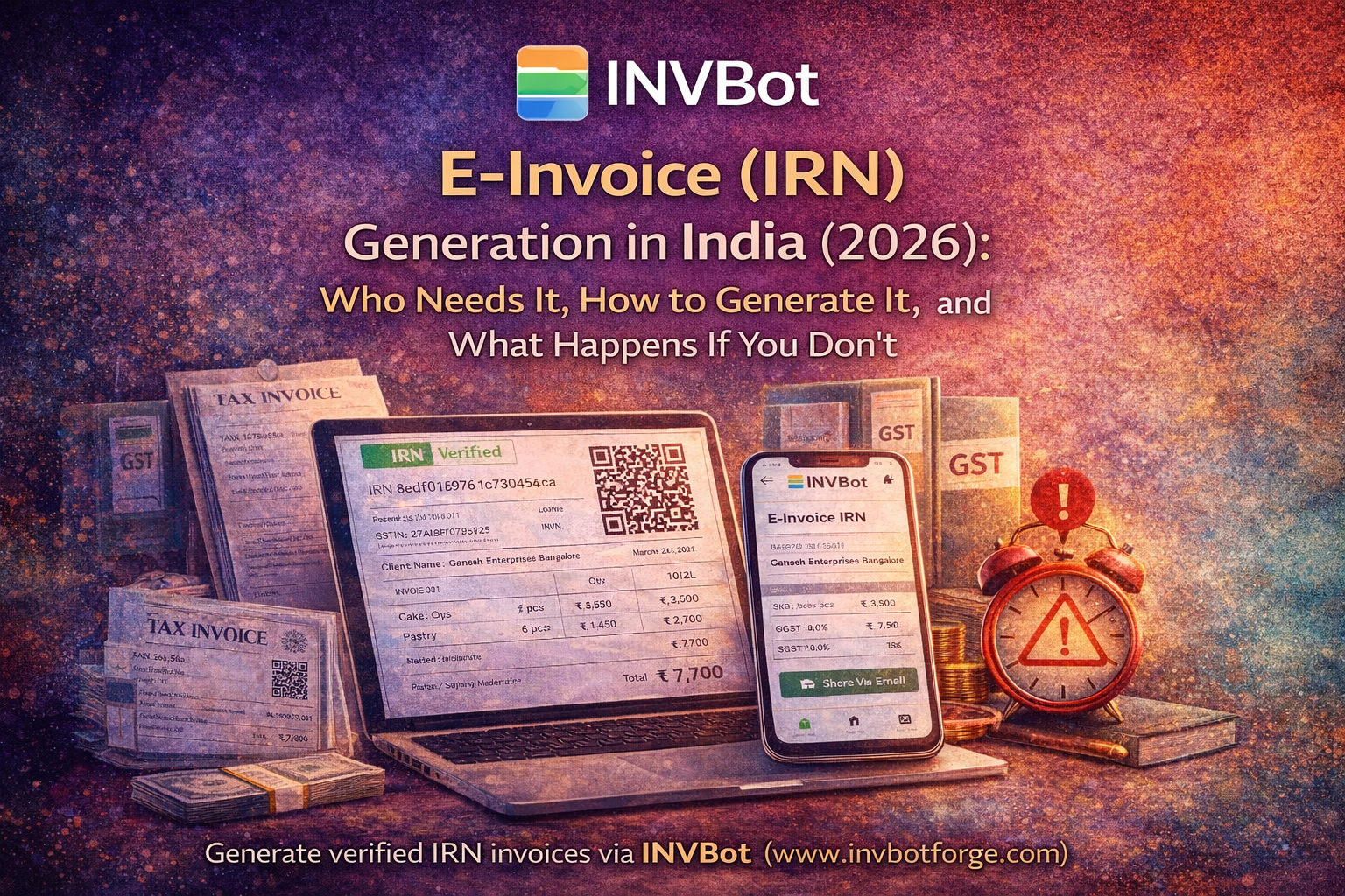 E-Invoice (IRN) Generation in India (2026): Who Needs It, How to Generate It, and What Happens If…