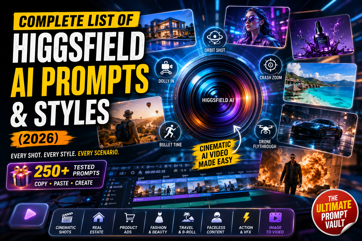 Higgsfield AI Prompt Guide: 60+ Camera-Ready Shots for Every Niche (2026)