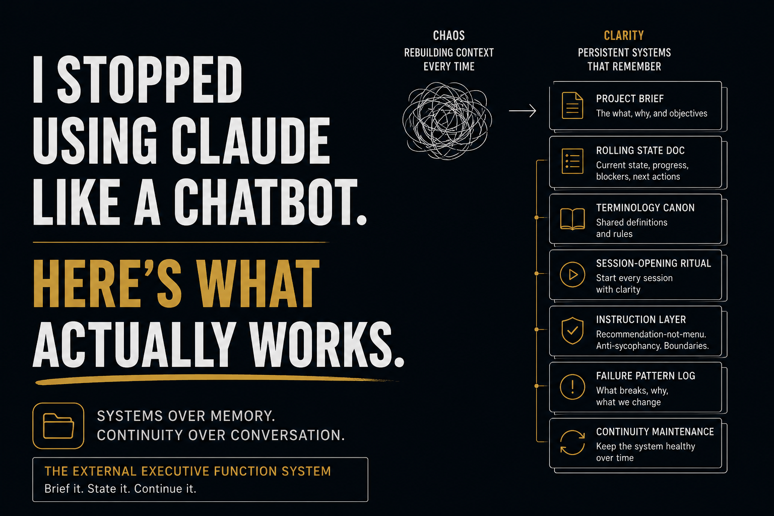 I Stopped Using Claude Like a Chatbot