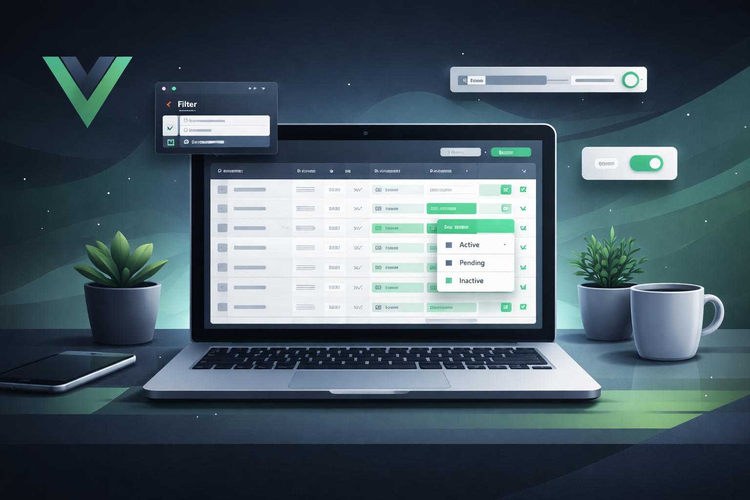 How to create a dynamic table in Vue.JS