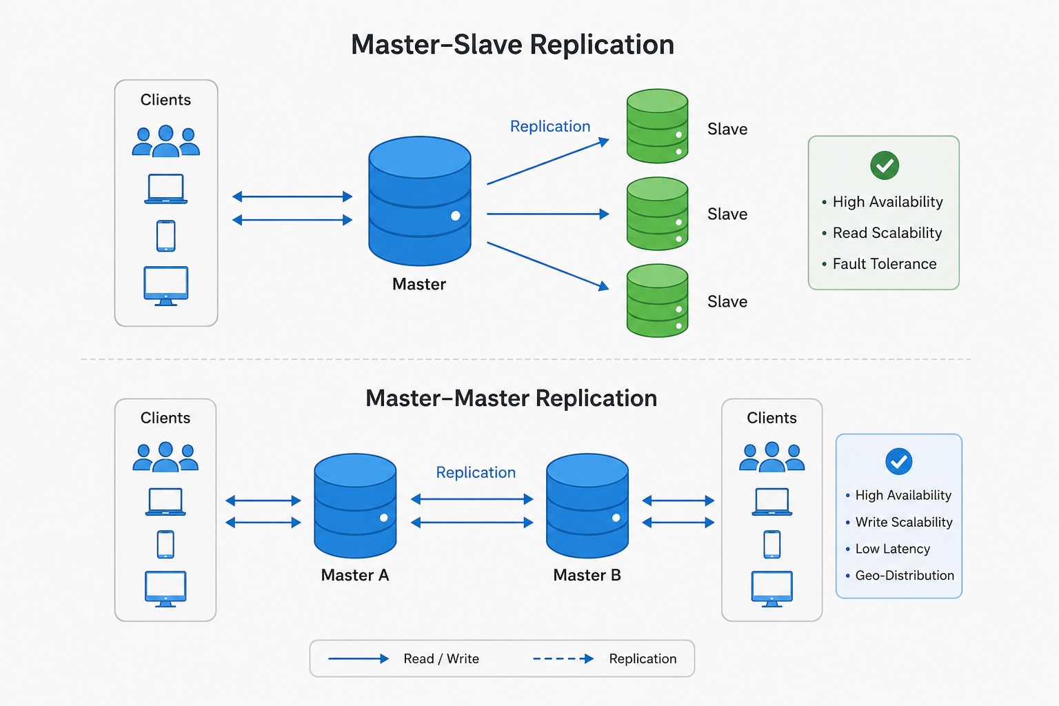 Database Replication Explained: Master-Slave vs Master-Master