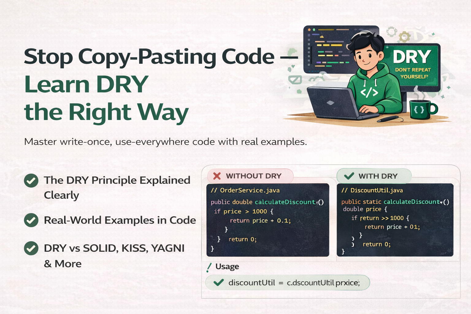 Master DRY Principle Before Your Next Backend Interview..‍