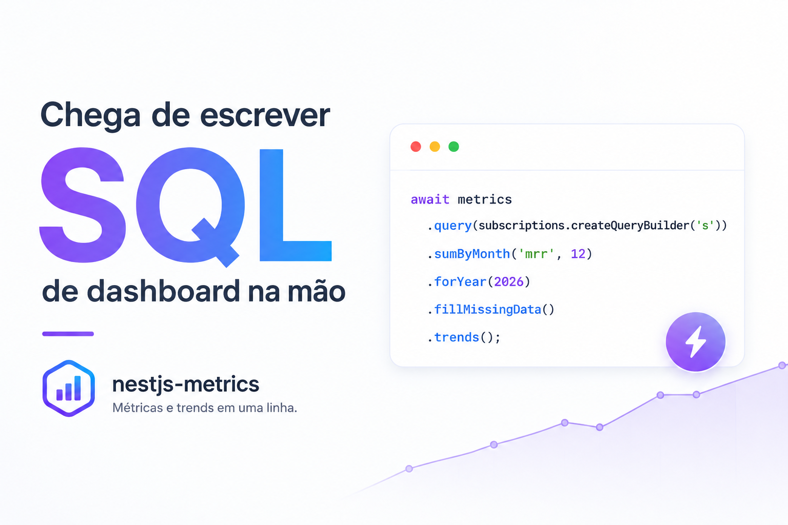 Chega de escrever SQL de dashboard na mão