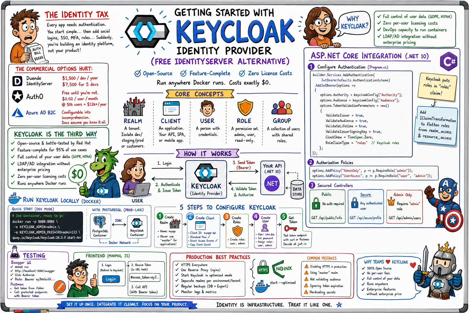 Getting Started With Keycloak Identity Provider (Free IdentityServer Alternative)