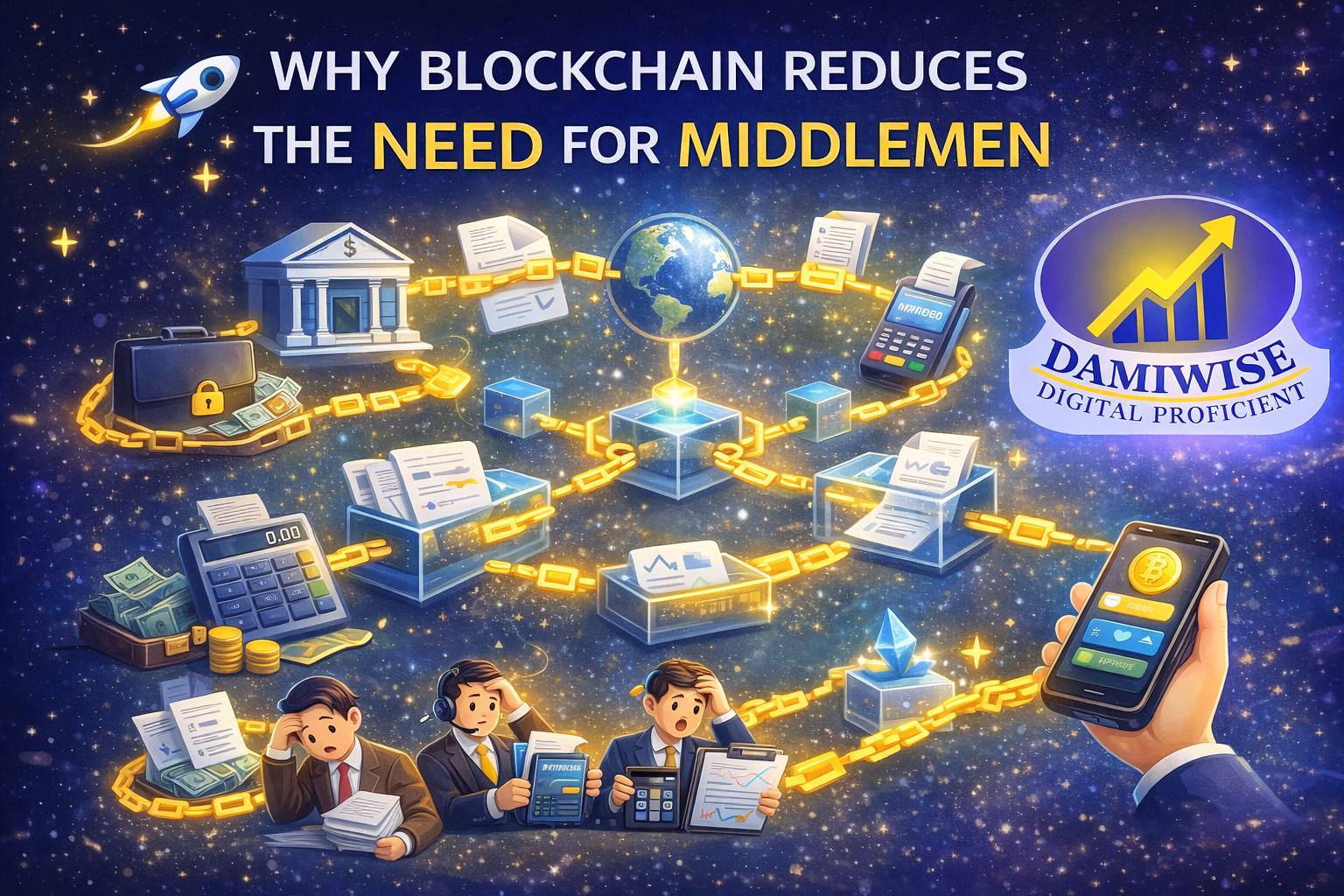 HOW BLOCKCHAIN CUTOUT THE MIDDLEMEN