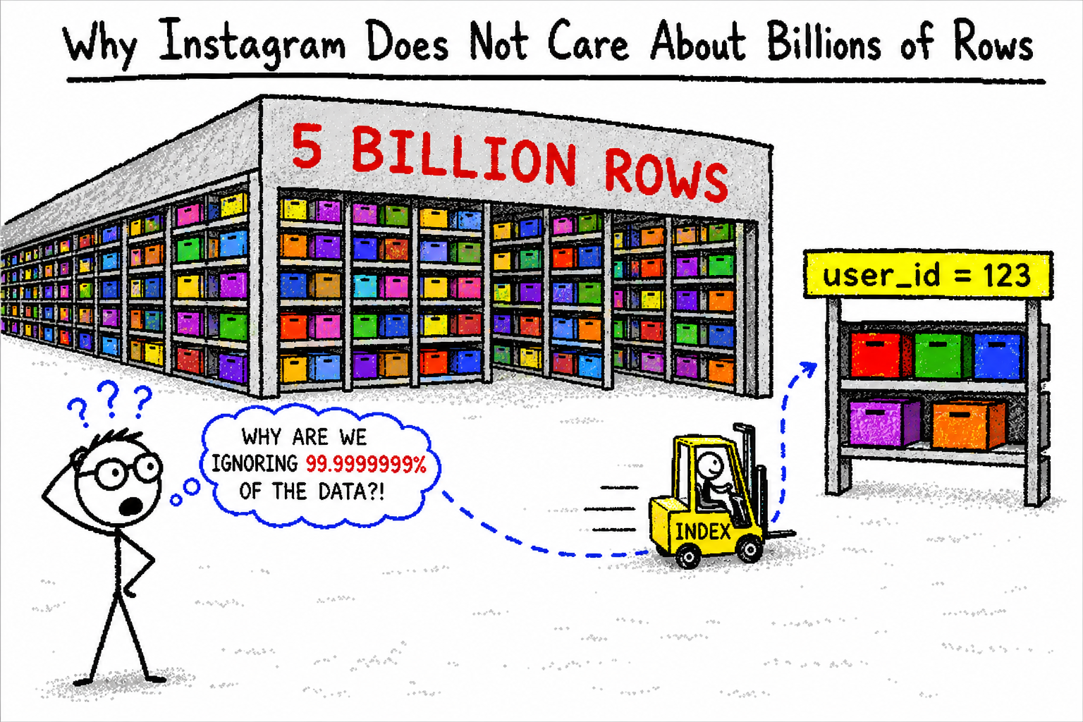 Why Instagram Does Not Care About Billions of Rows