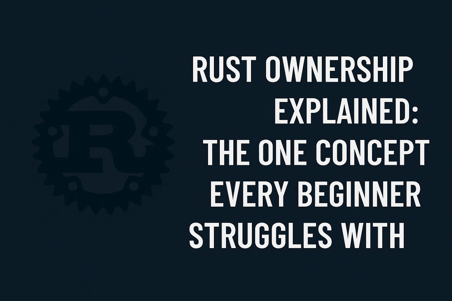 Rust Ownership Explained: The One Concept Every Beginner Struggles With