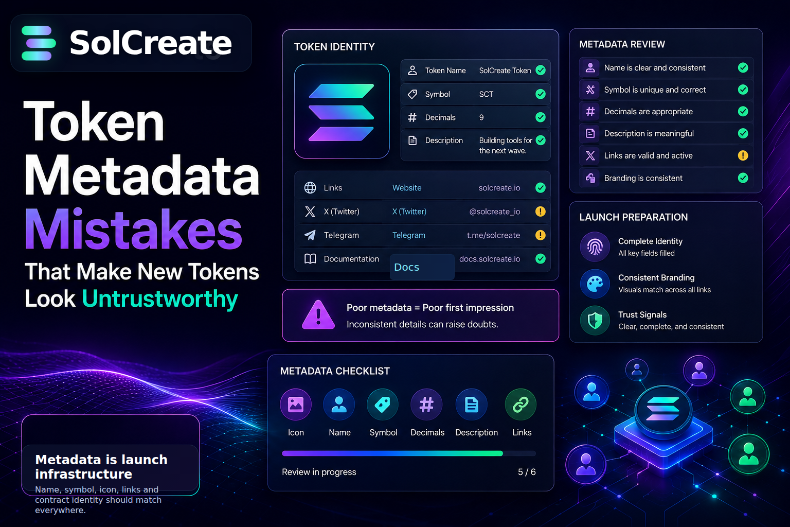 Token Metadata Mistakes That Make New Tokens Look Untrustworthy