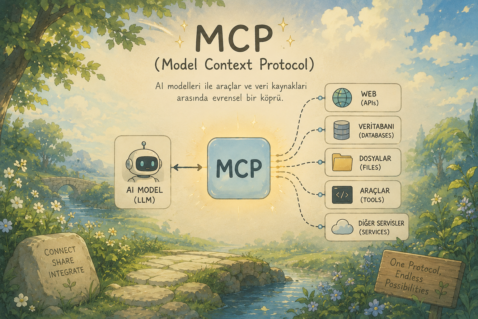 Her AI Aracı İçin Ayrı Kod Yazmaktan Kurtulmanın Adı: MCP