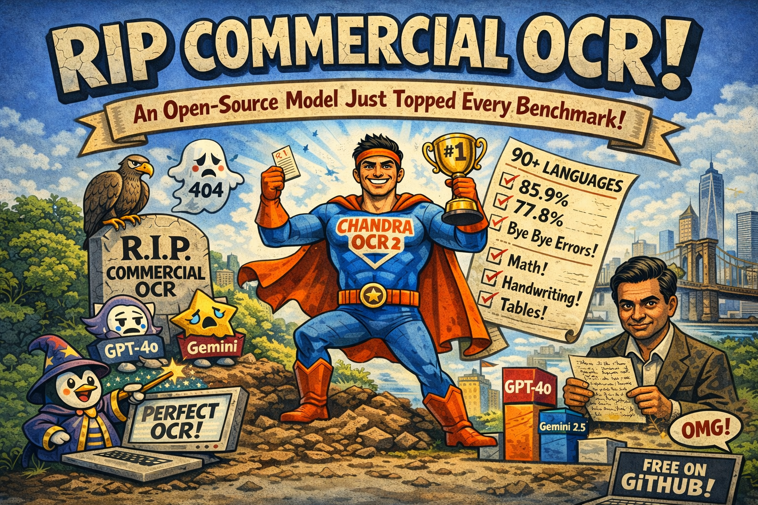 RIP Commercial OCR. An Open-Source Model Just Topped Every Benchmark.
