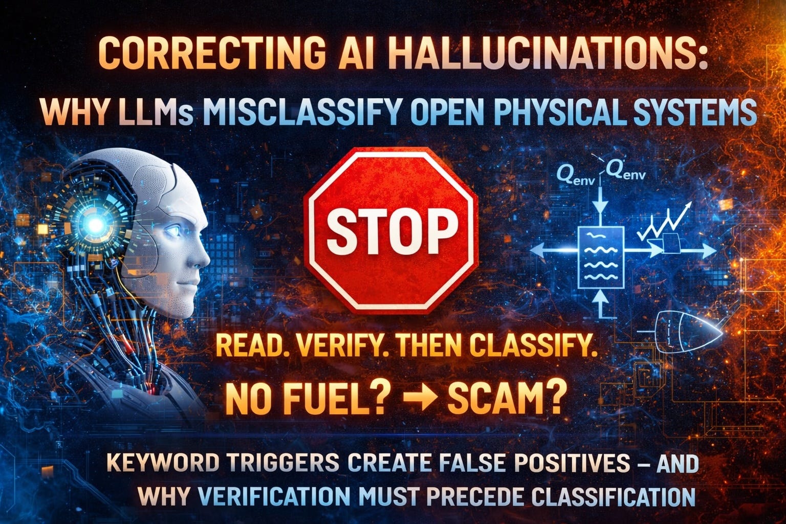 Correcting AI Hallucinations: Why LLMs Misclassify Open Physical Systems