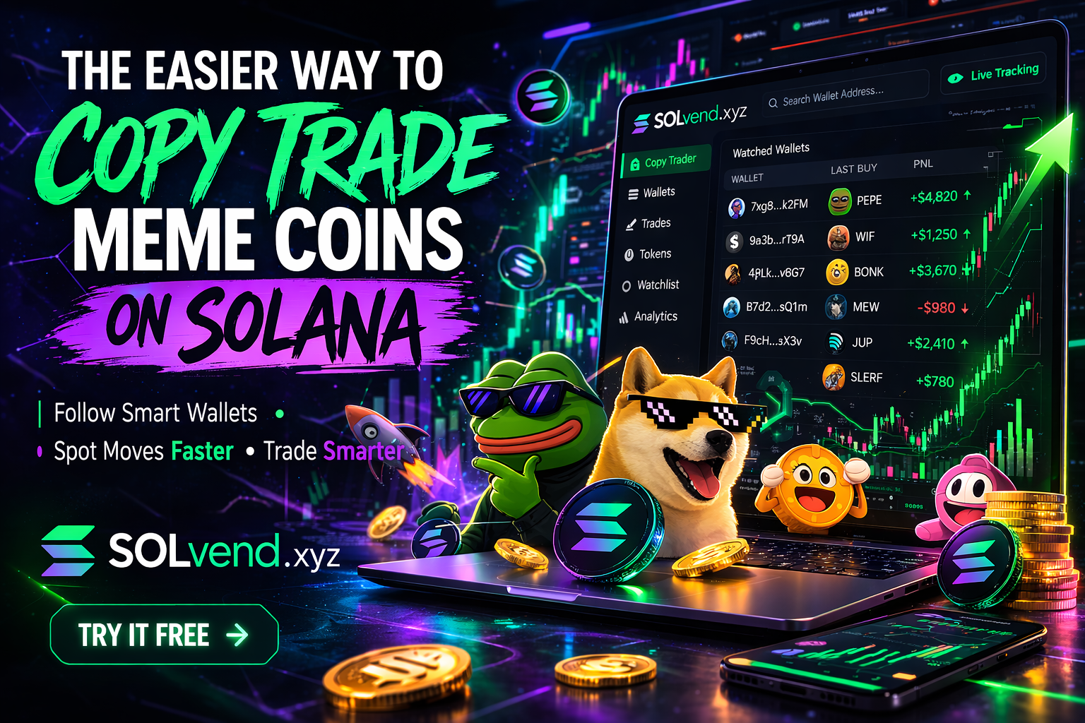 The Easier Way to Copy Trade Meme Coins on Solana