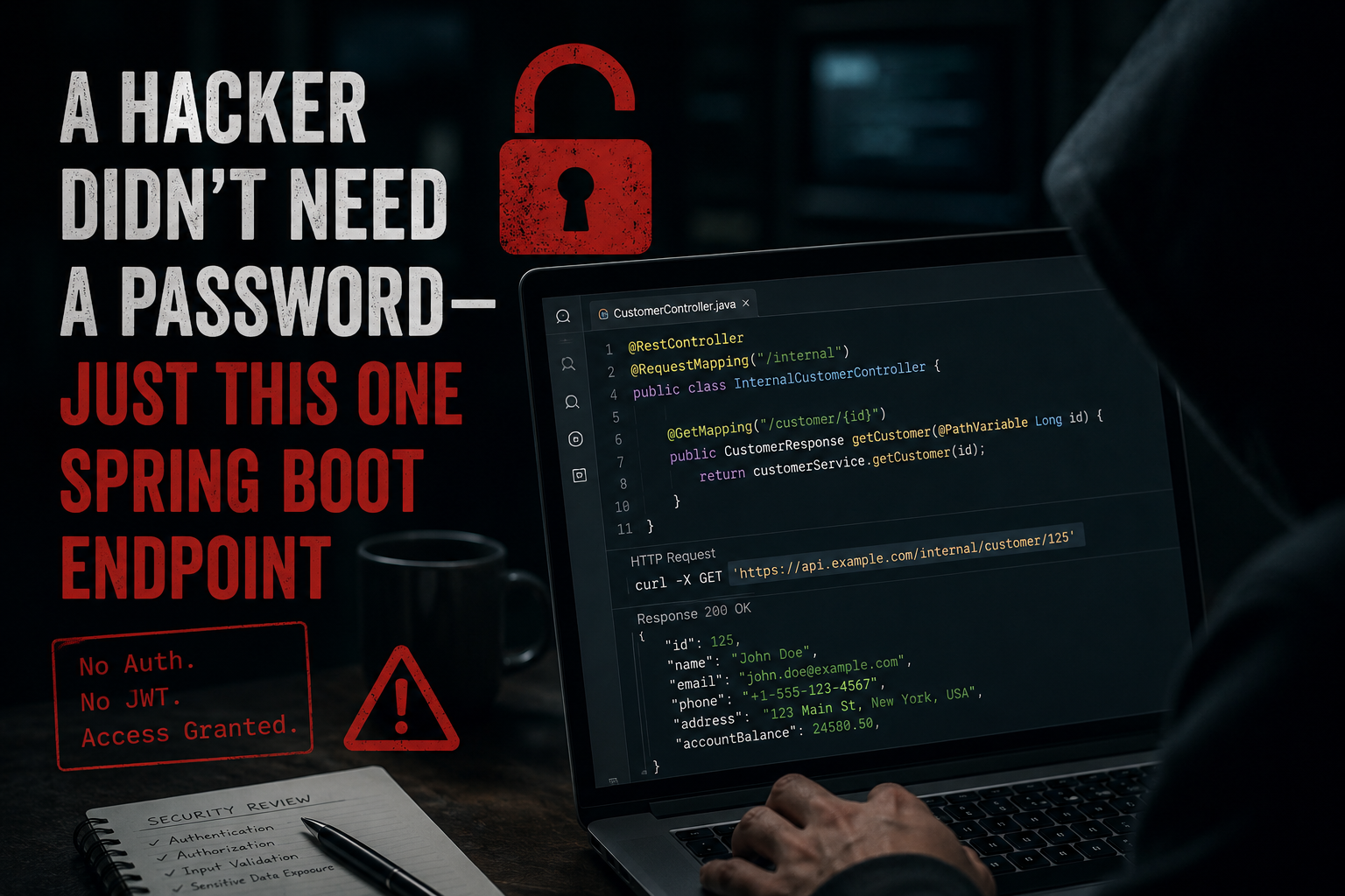 A Hacker Didn’t Need a Password — Just This Single Spring Boot Endpoint