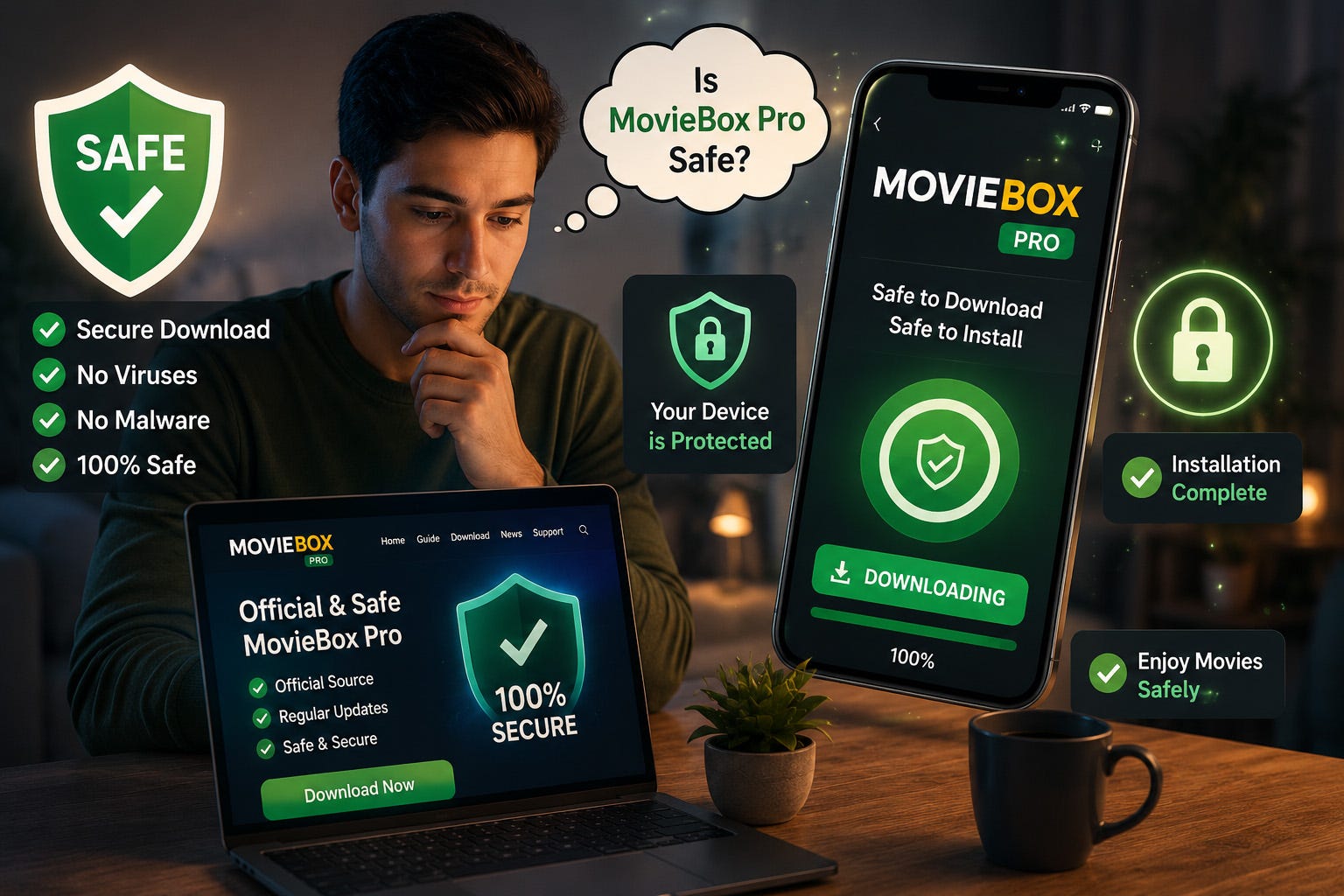 Is MovieBox Pro Safe to UseIs MovieBox Pro Safe to Use on Android and iPhone?