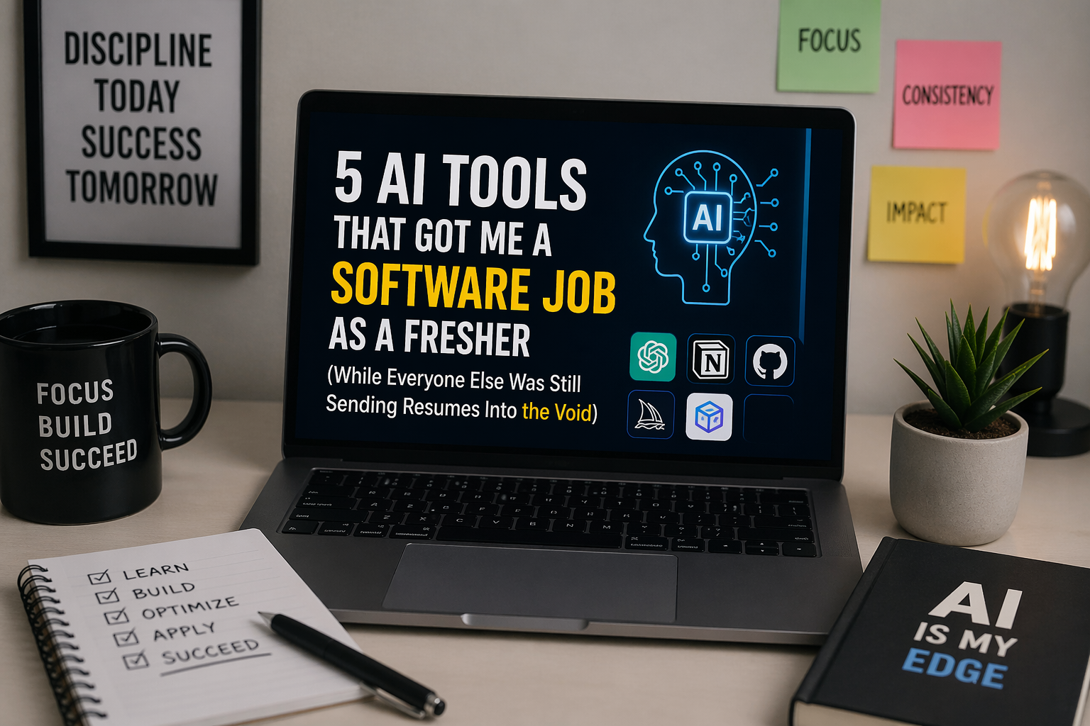 5 AI Tools That Got Me a Software Job as a Fresher (While Everyone Else Was Still Sending Resumes…