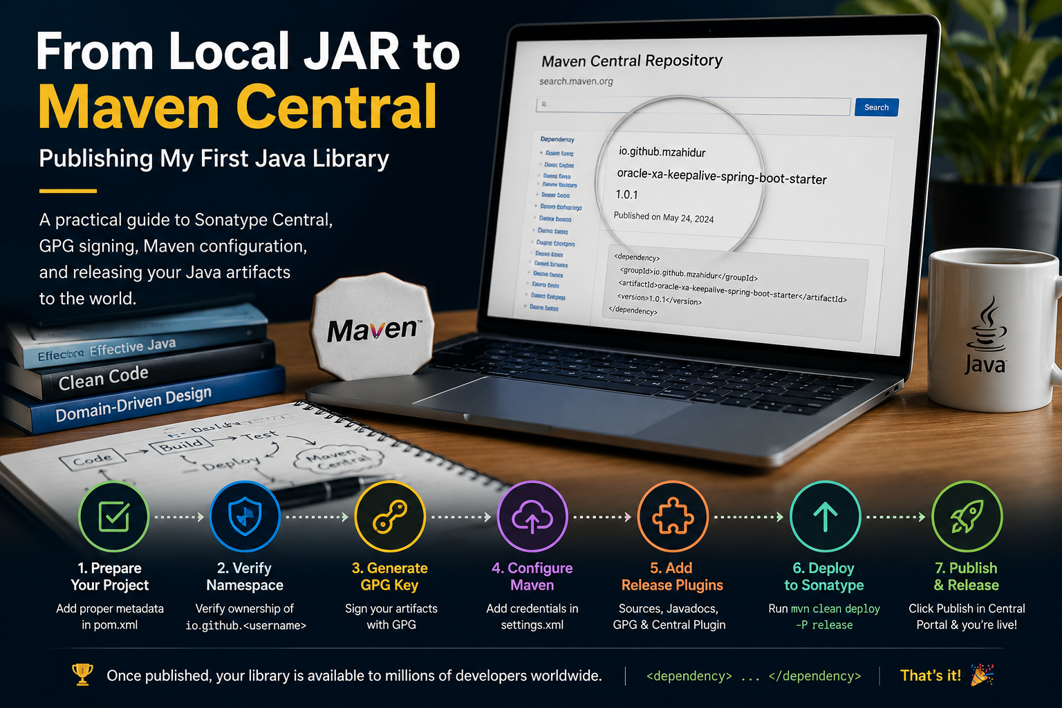 From Local JAR to Maven Central: Publishing My First Java Library