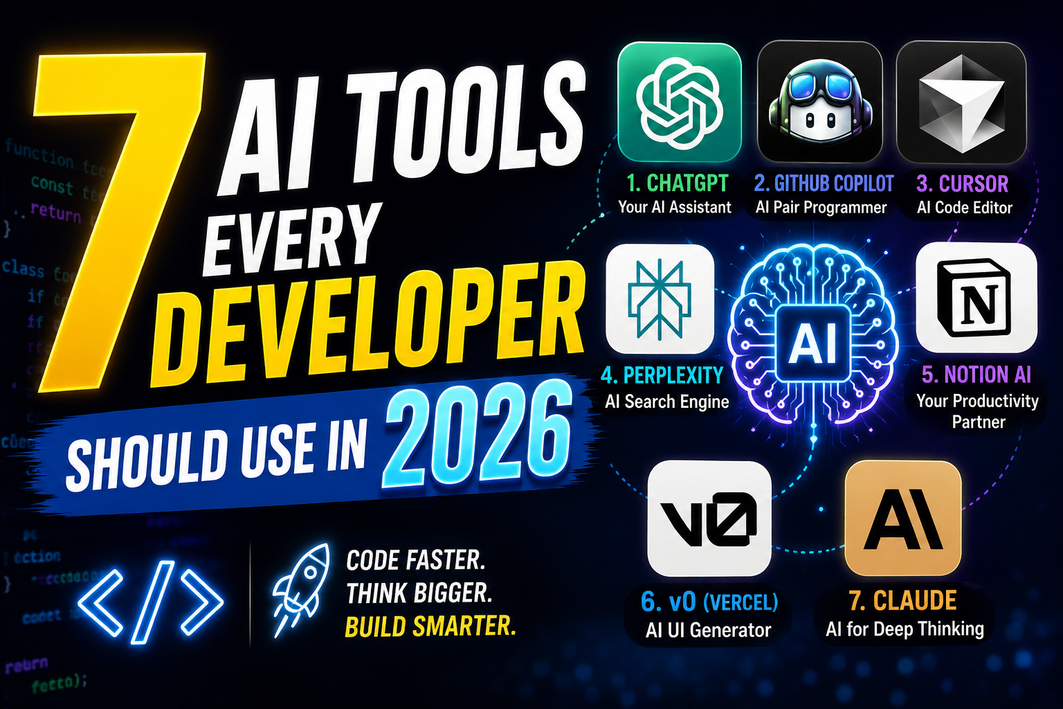 7 AI Tools Every Developer Should Use in 2026