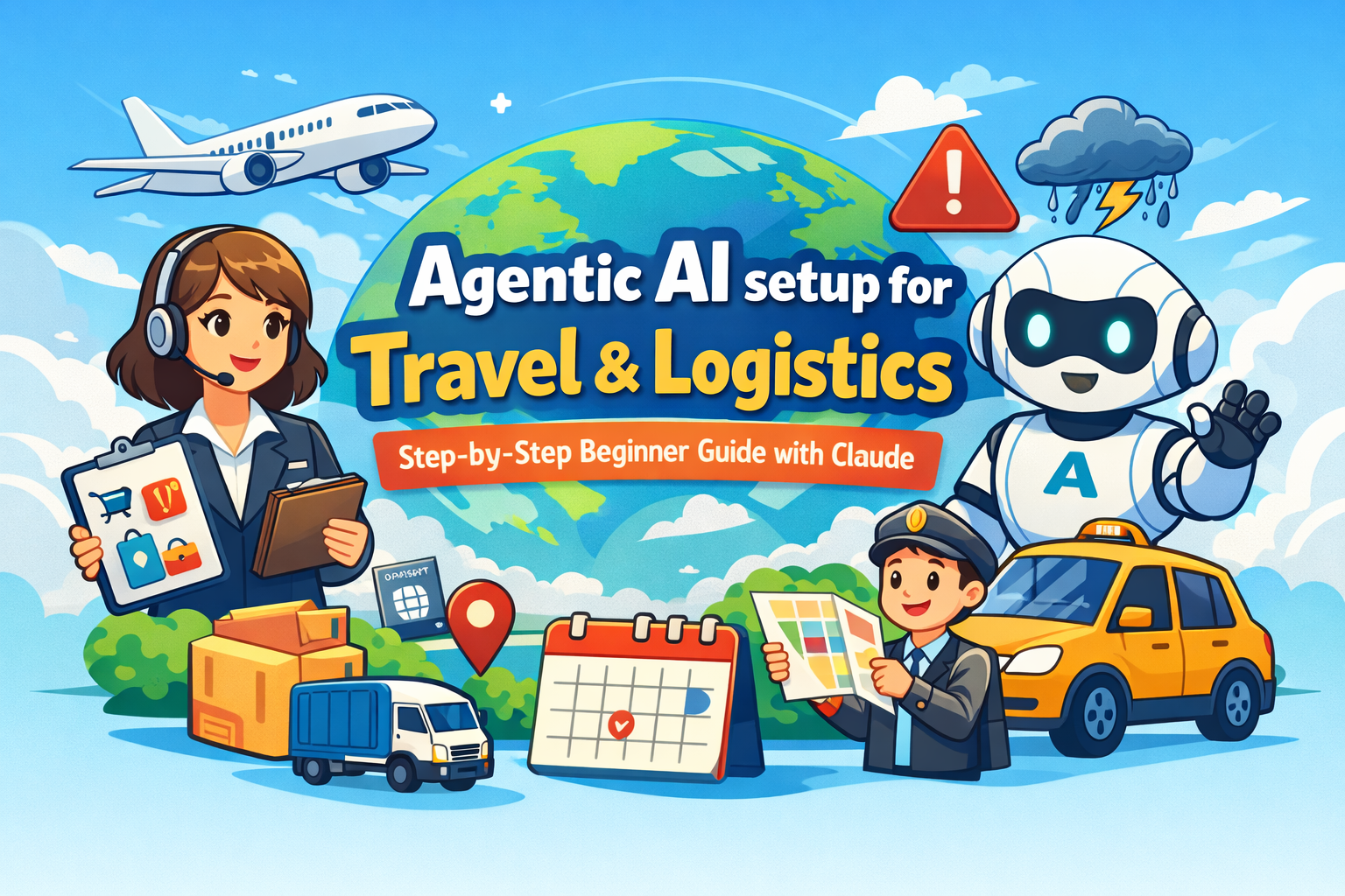 Agentic AI setup for Travel & Logistics (Step-by-Step Beginner Guide with Claude)
