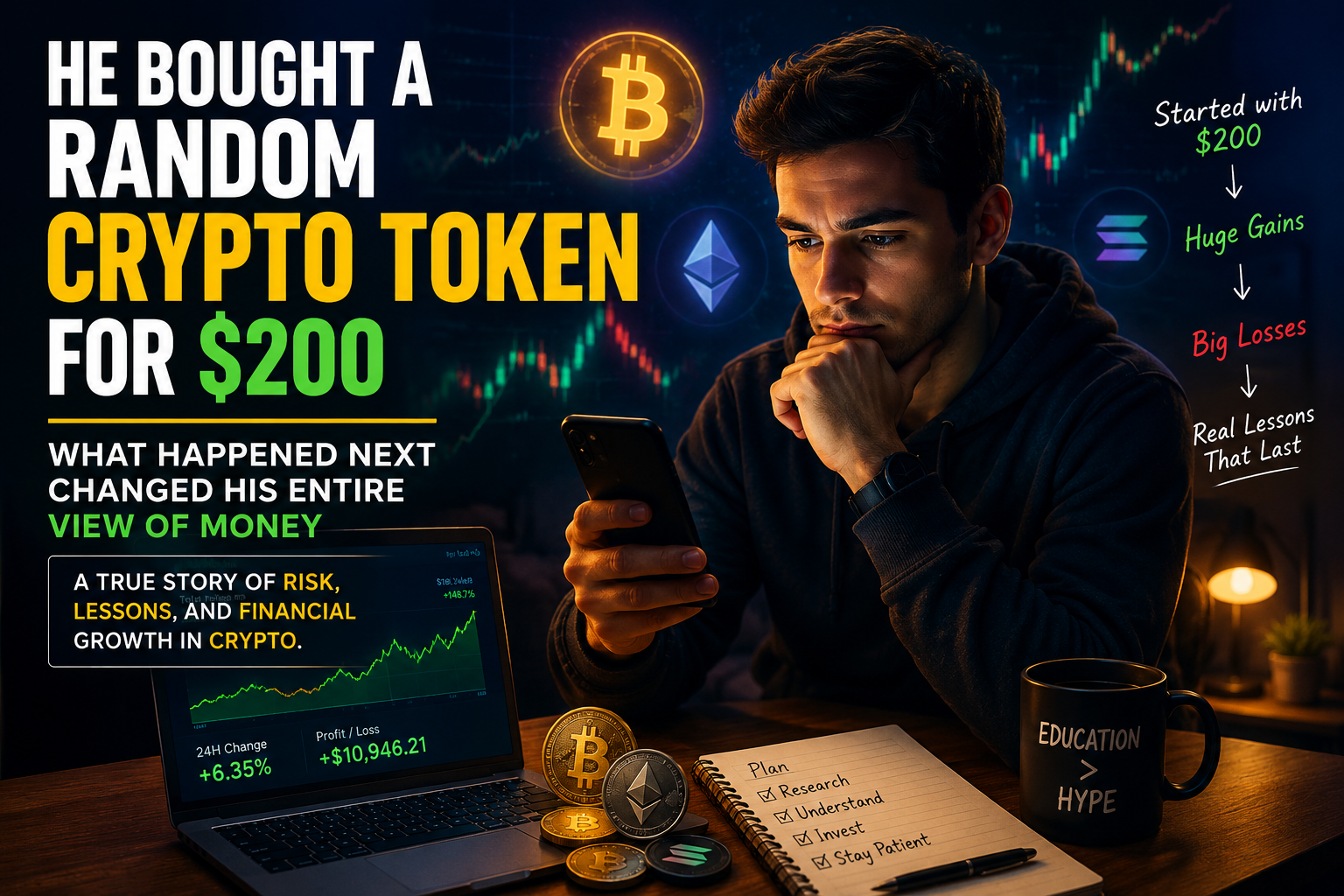 He Bought a Random Crypto Token for $200; What Happened Next Changed His Entire View of Money