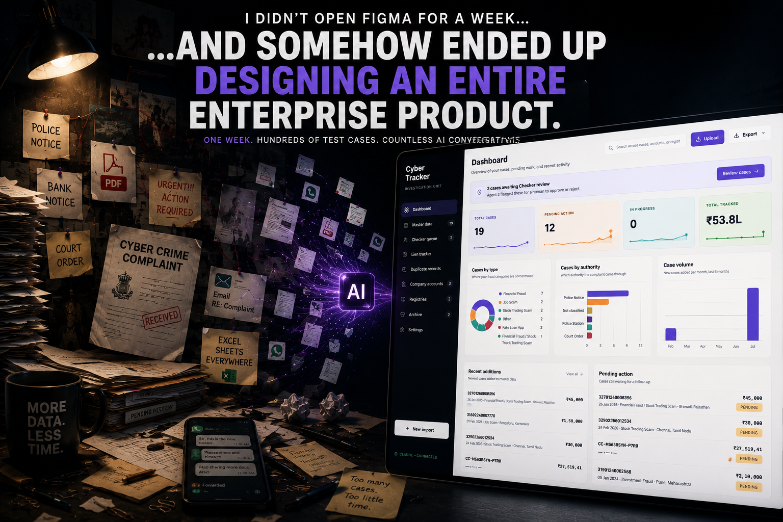 I Didn’t Open Figma for a Week… and Somehow Ended Up Designing an Entire Enterprise Product.