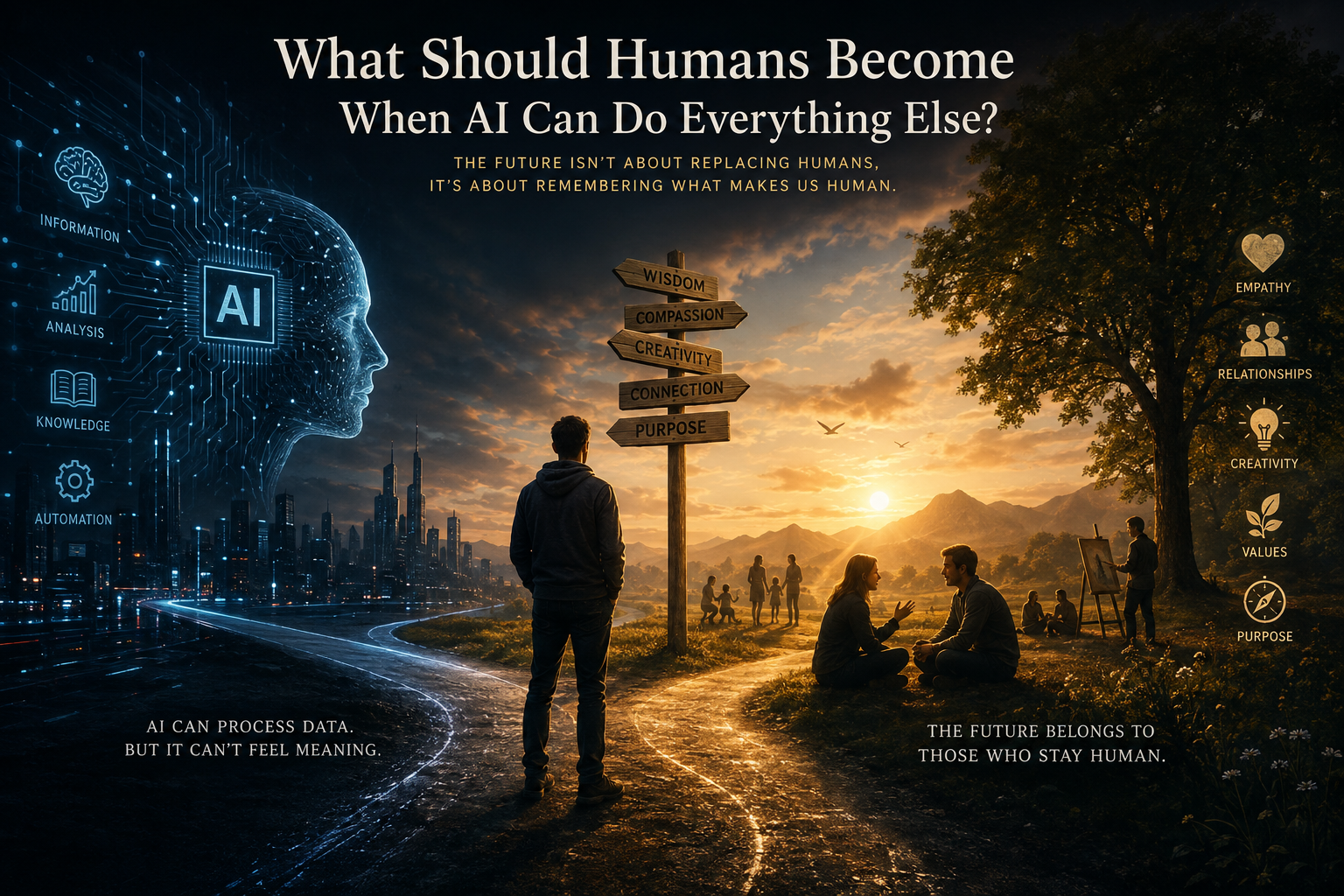 What Should Humans Become When AI Can Do Everything Else?
