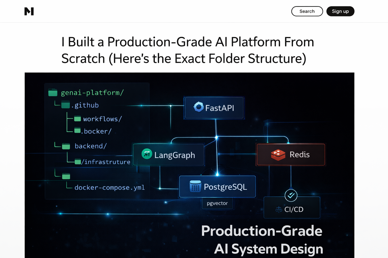I Built a Production-Grade AI Platform From Scratch (Here’s the Exact Folder Structure)