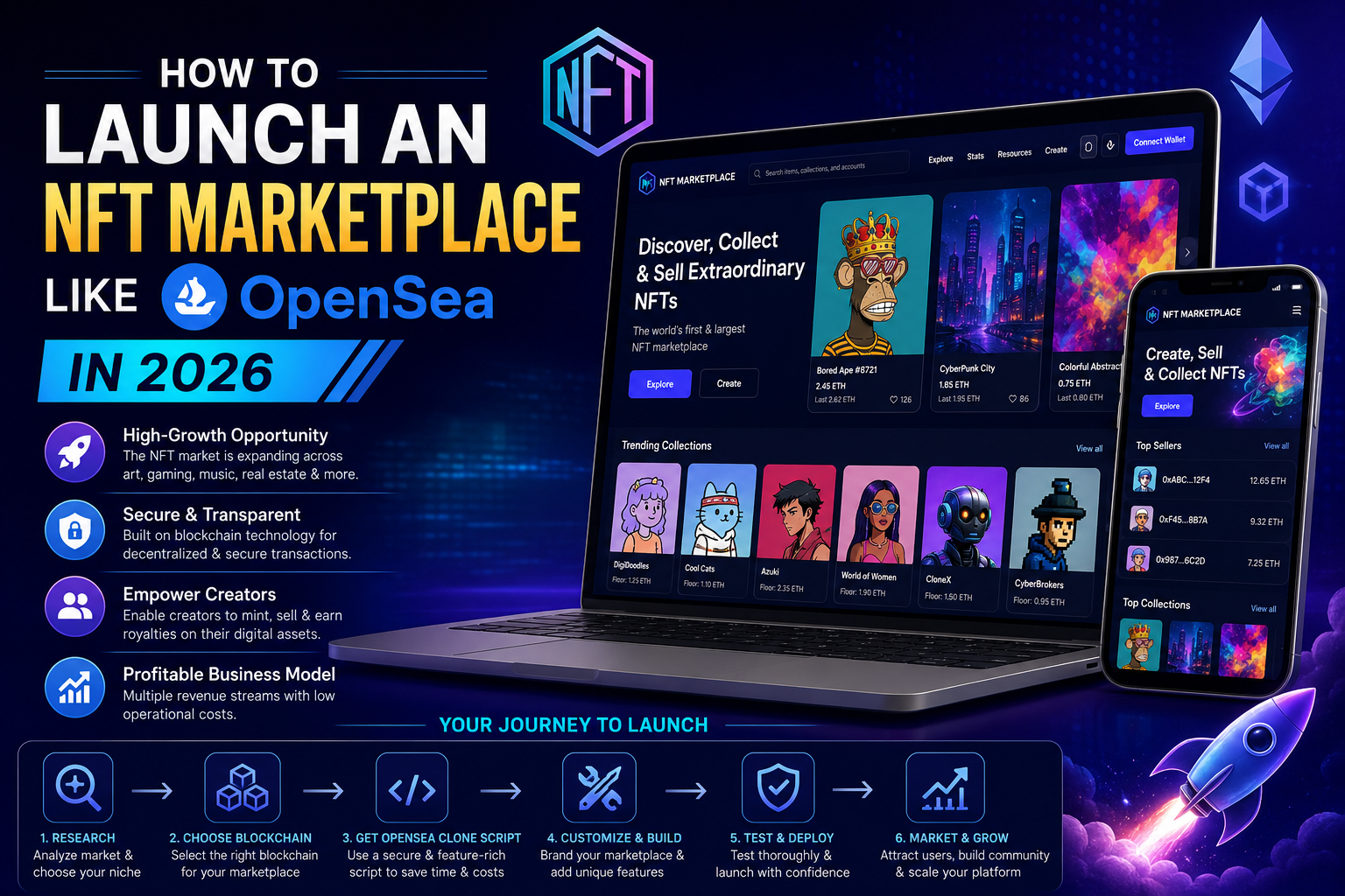 How to Launch an NFT Marketplace Like OpenSea in 2026