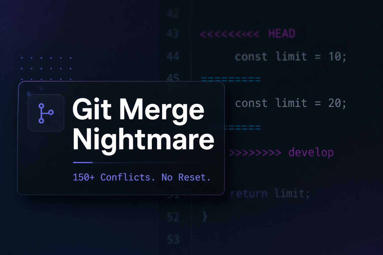 When Git Merges Turn Into a Nightmare (and How to Fix It Without Resetting Your Branch)
