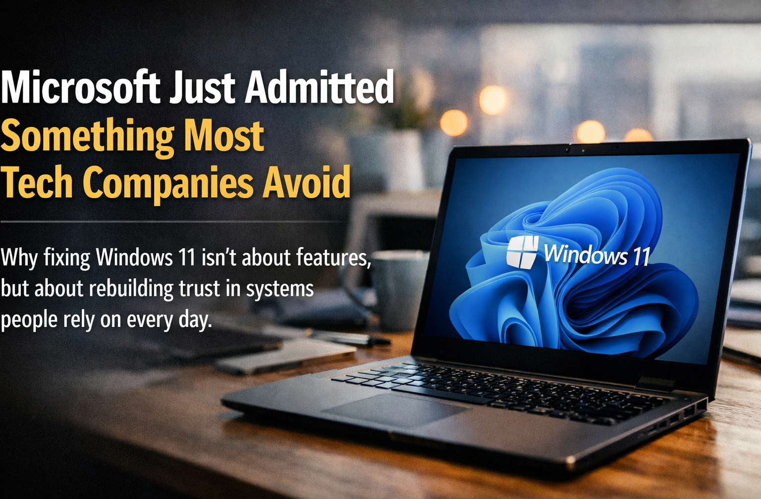 Microsoft Just Admitted Something Most Tech Companies Avoid