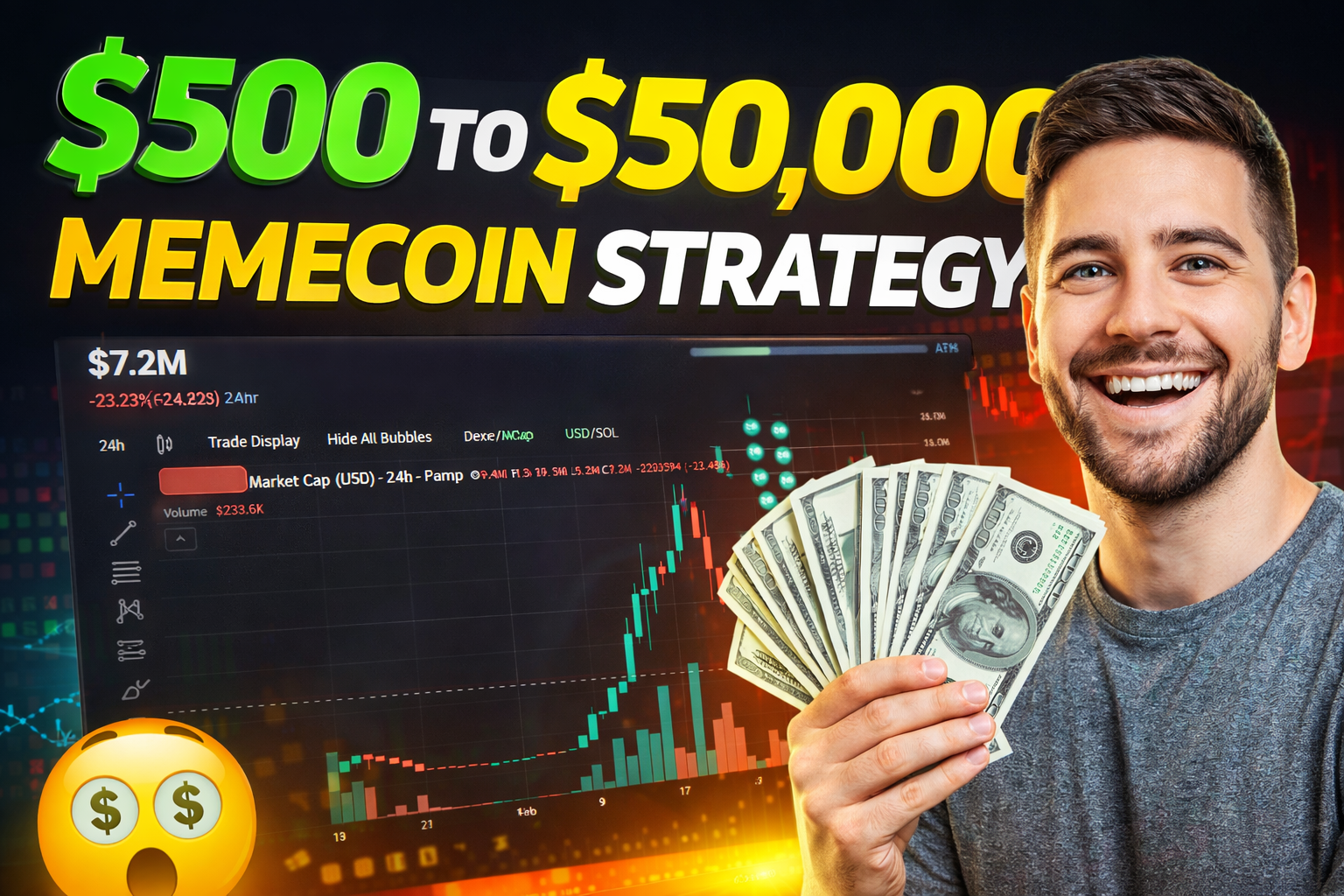 500 to 50,000 Success Story Trading MemeCoin
