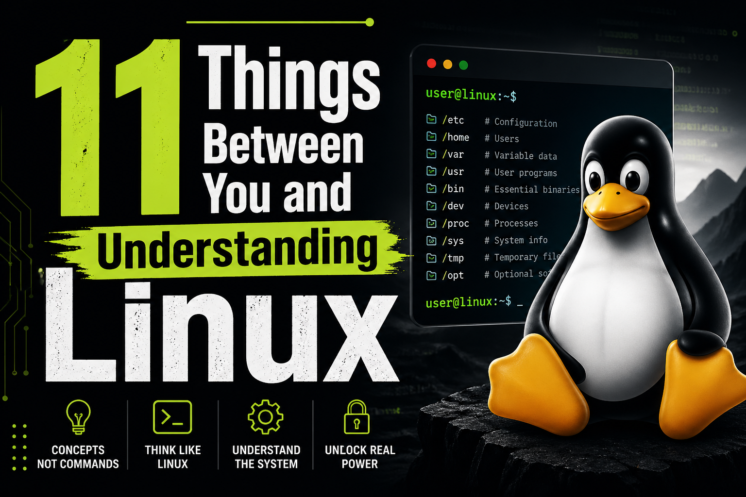 You’re Not Bad at Linux, You’re Missing These 11 Concepts