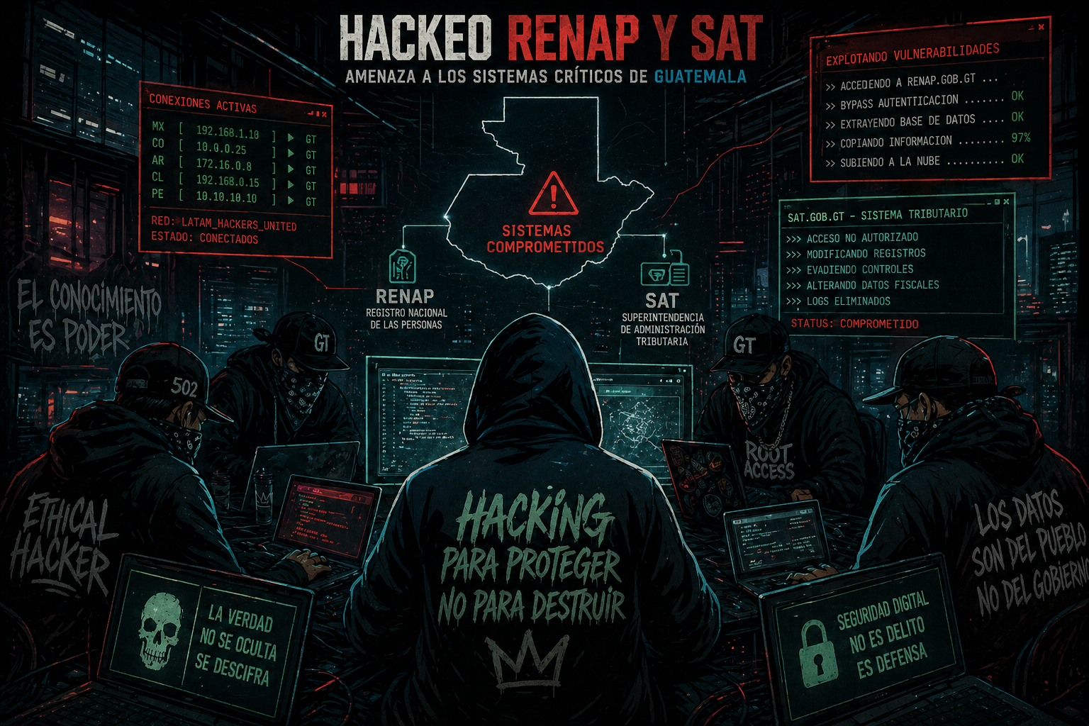 HACKEADO — Gobierno de Guatemala — NEGAR NO AYUDA!