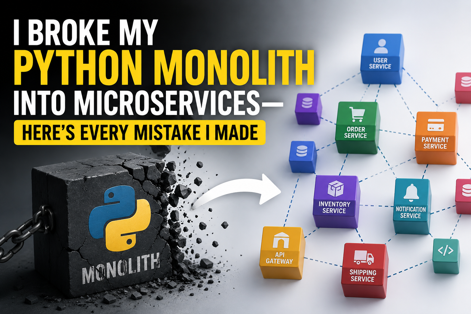 I Broke My Python Monolith Into Microservices — Here’s Every Mistake I Made