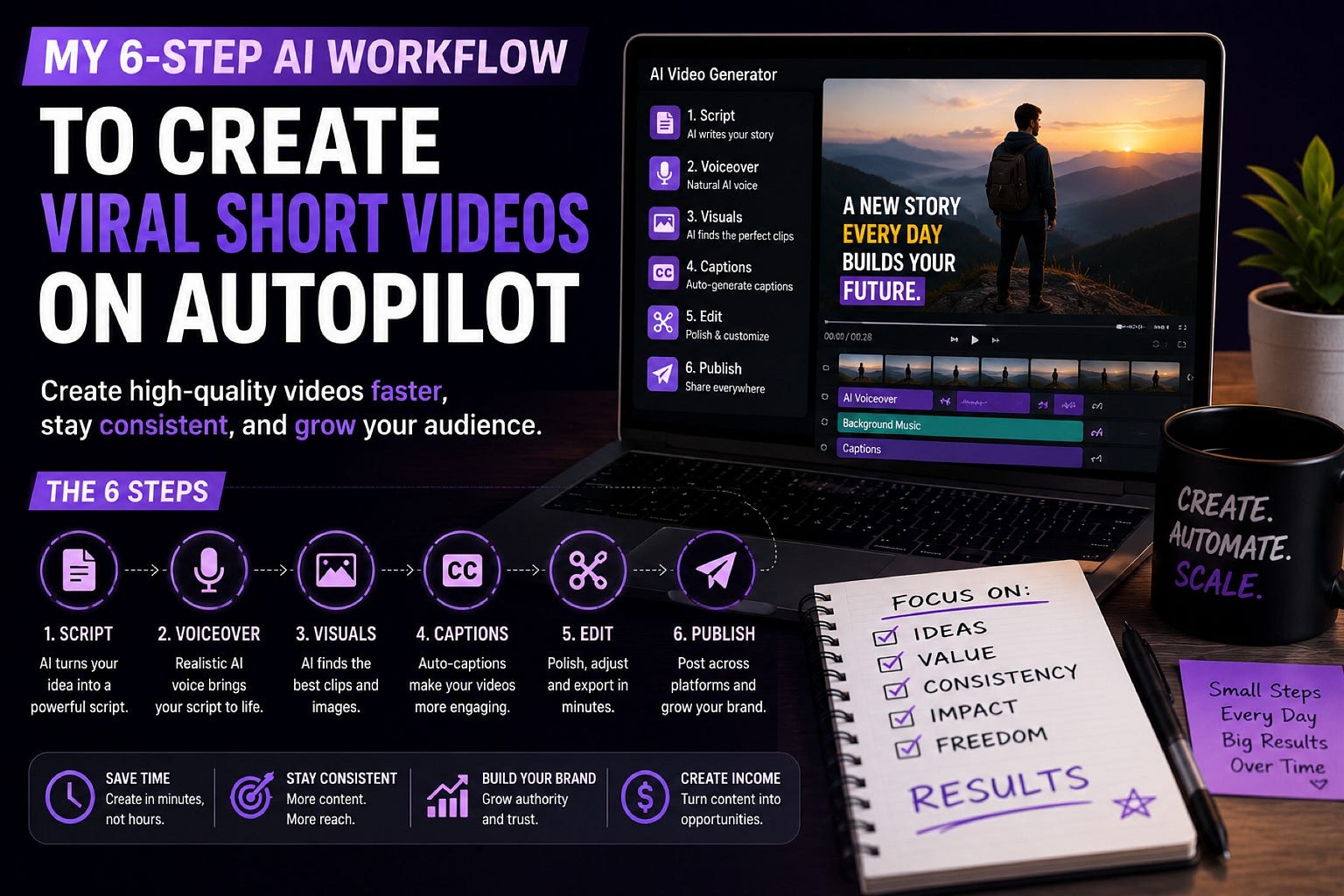 Stop Editing for Hours: My 6-Step AI Workflow to Create Viral Short Videos on Autopilot