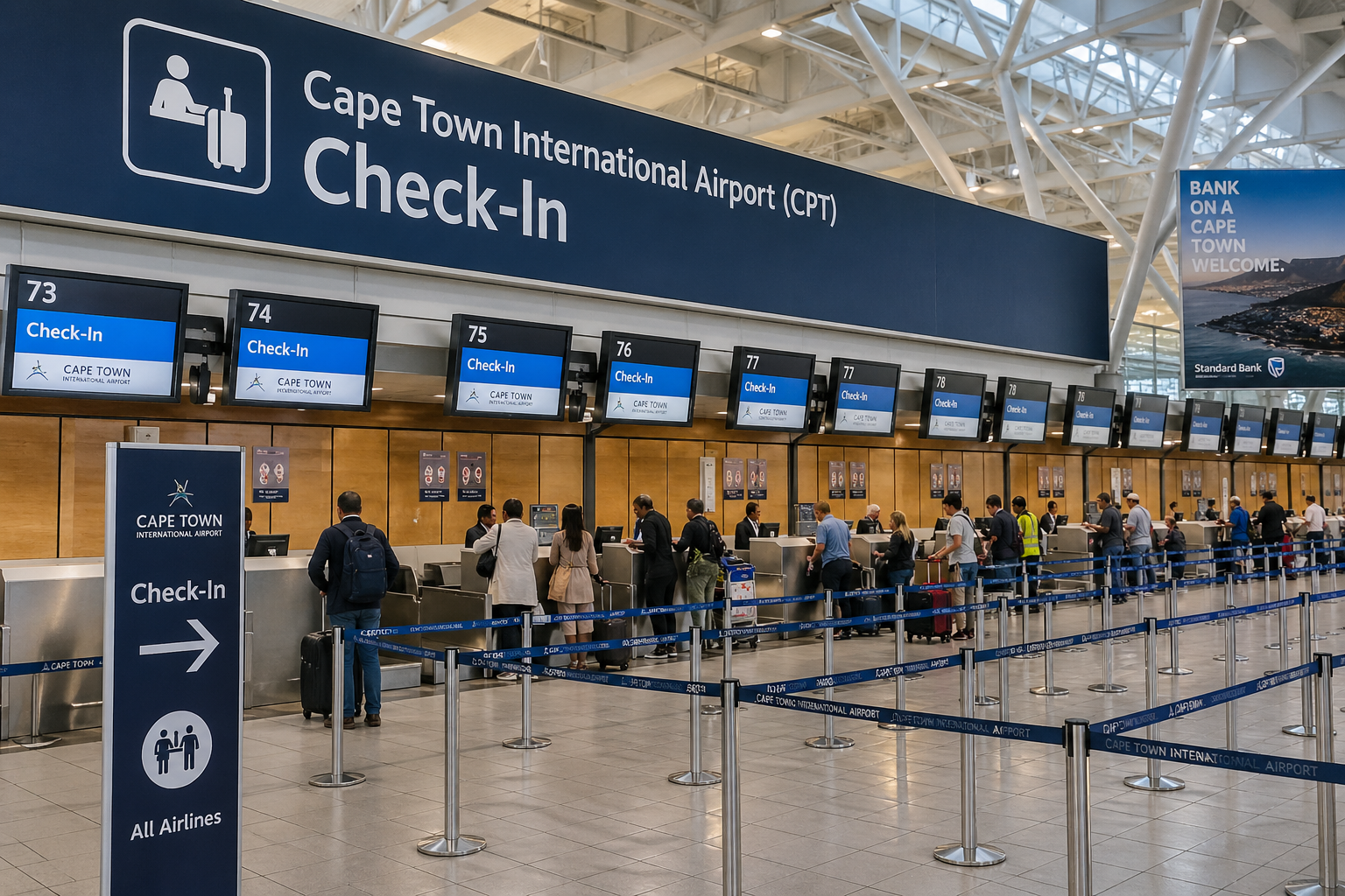 Cape Town International Airport (CPT) Check-In +1–833–641–1988