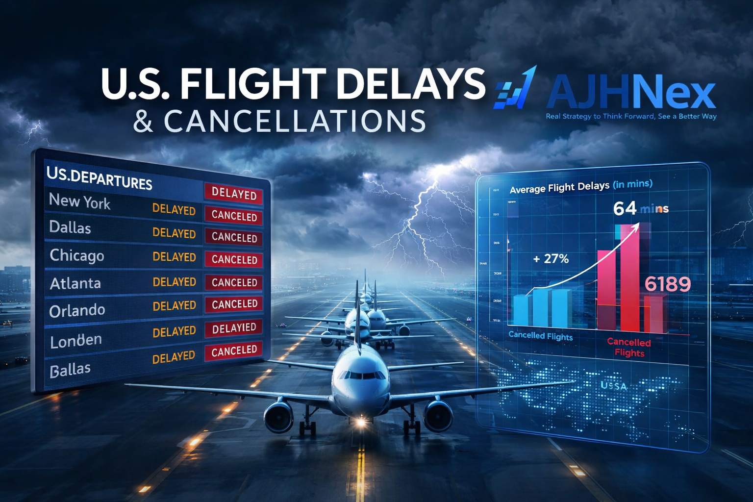 ?? U.S. Flight Delays & Cancellations in 2026: What’s Really Happe