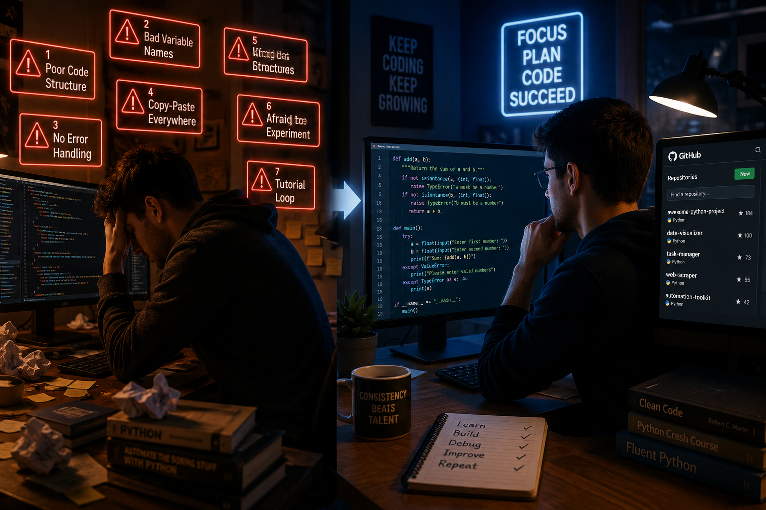 I Analyzed 1,000 Beginner Python Projects. These 7 Mistakes Appeared Everywhere.
