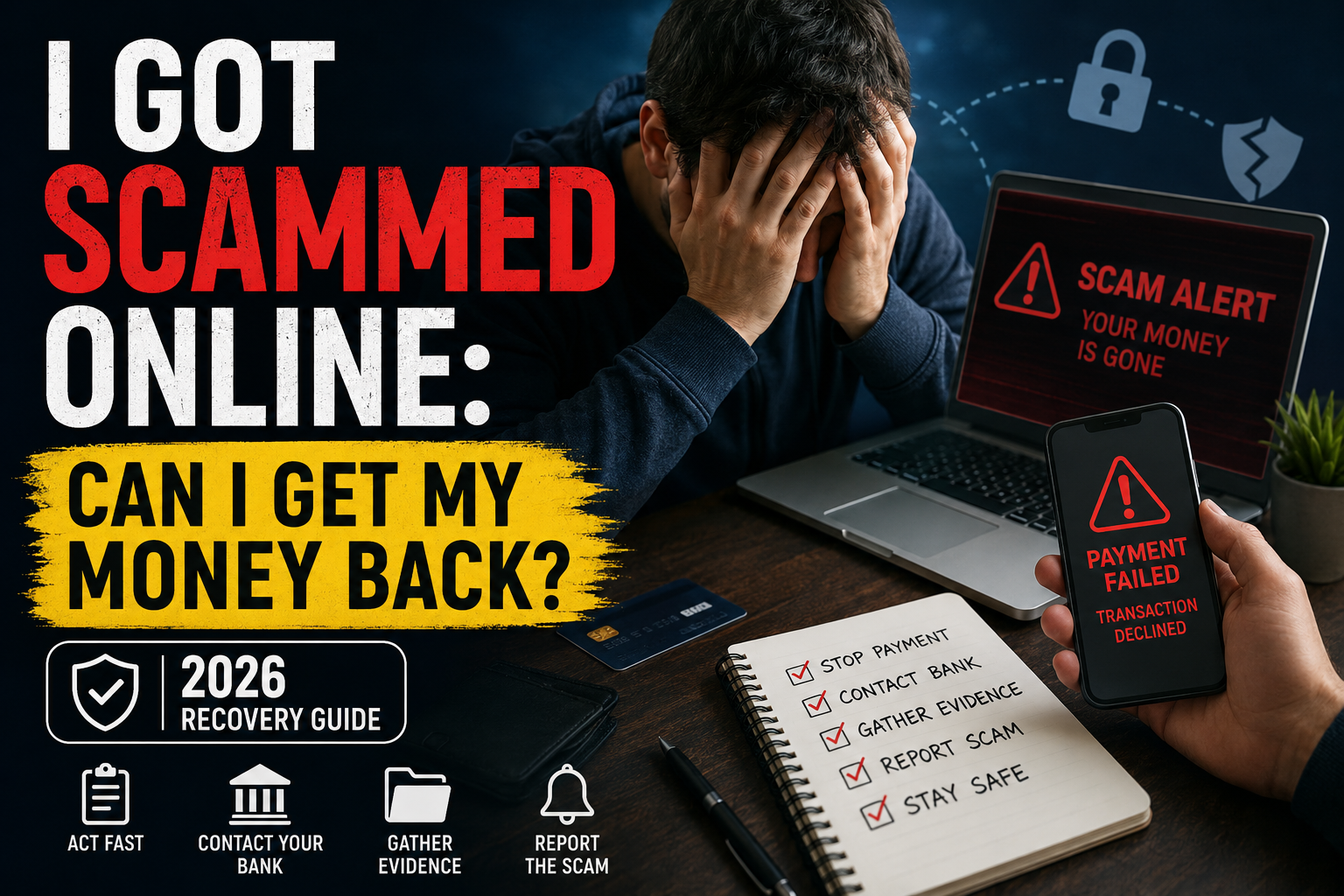 I Got Scammed Online: Can I Get My Money Back? (2026 Recovery Guide)