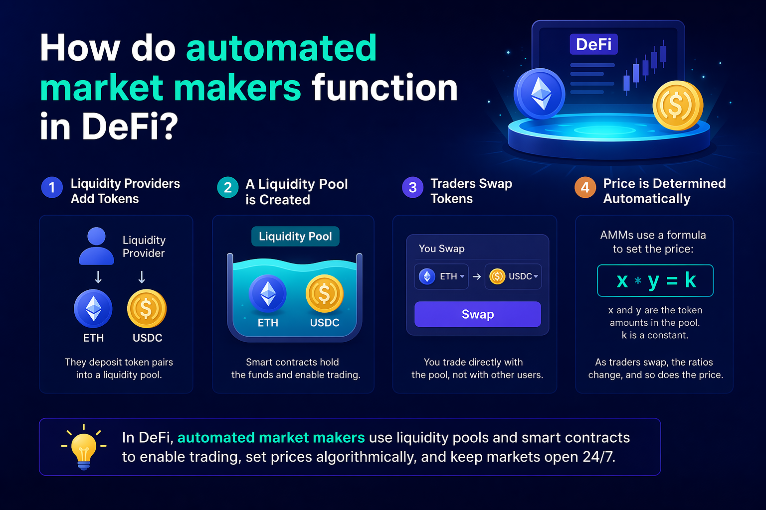 How Do Automated Market Makers Function in DeFi?