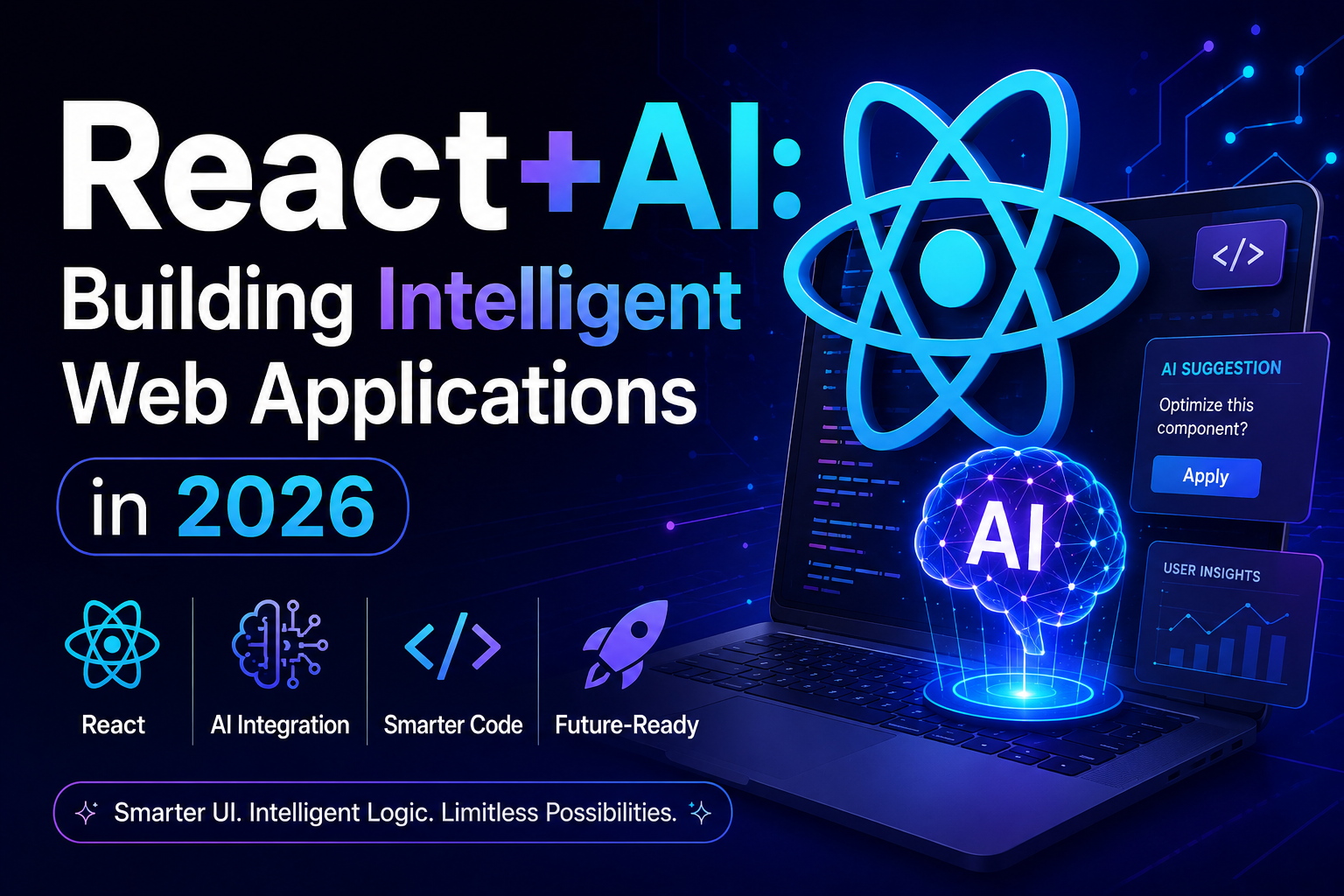 React+AI:Building Intelligent web applications in 2026 give big detailed content in this topic