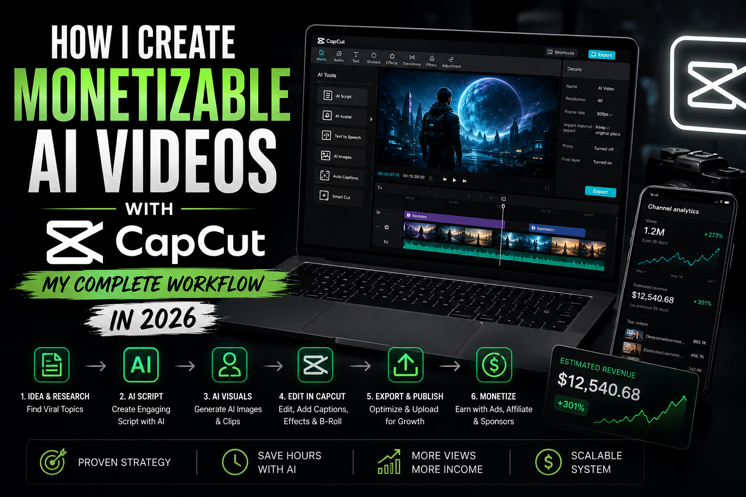 How I Create Monetizable AI Videos With CapCut (My Complete Workflow in 2026)