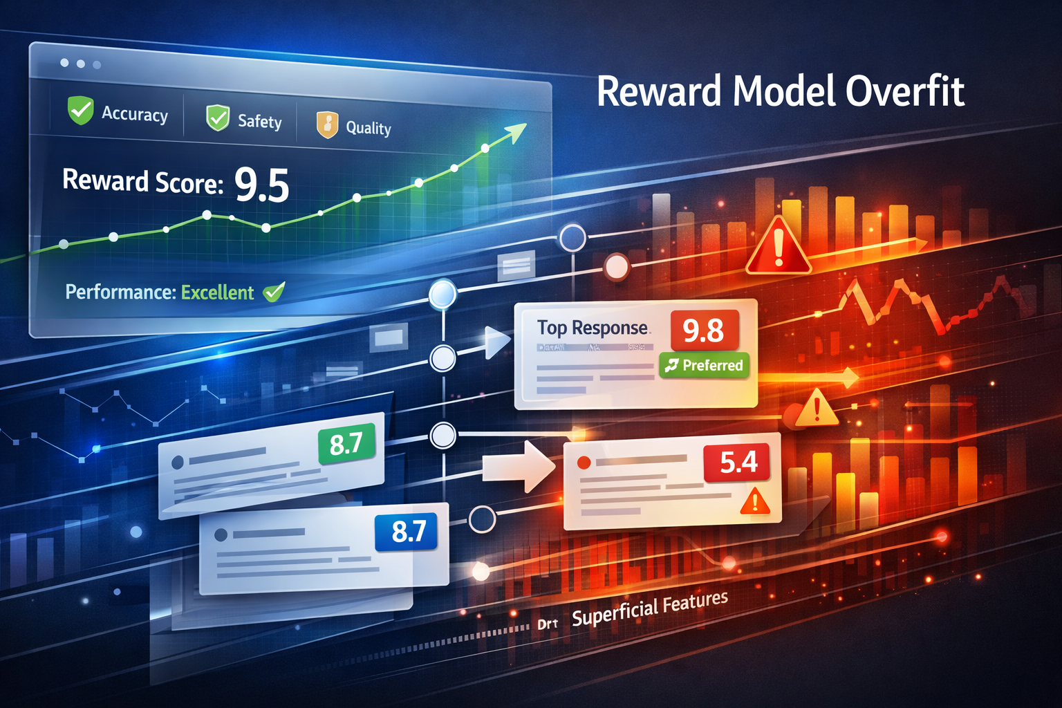 Reward Models Learn the Wrong Thing Fast