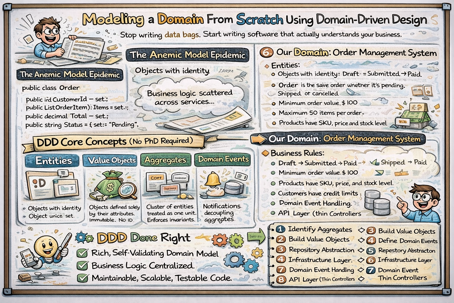 Modeling a Domain From Scratch Using Domain-Driven Design (DDD)