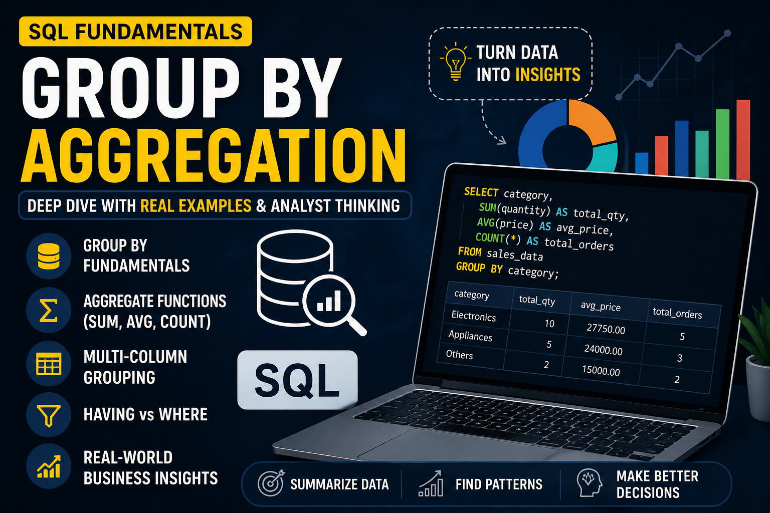 SQL Fundamentals : GROUP BY Aggregation