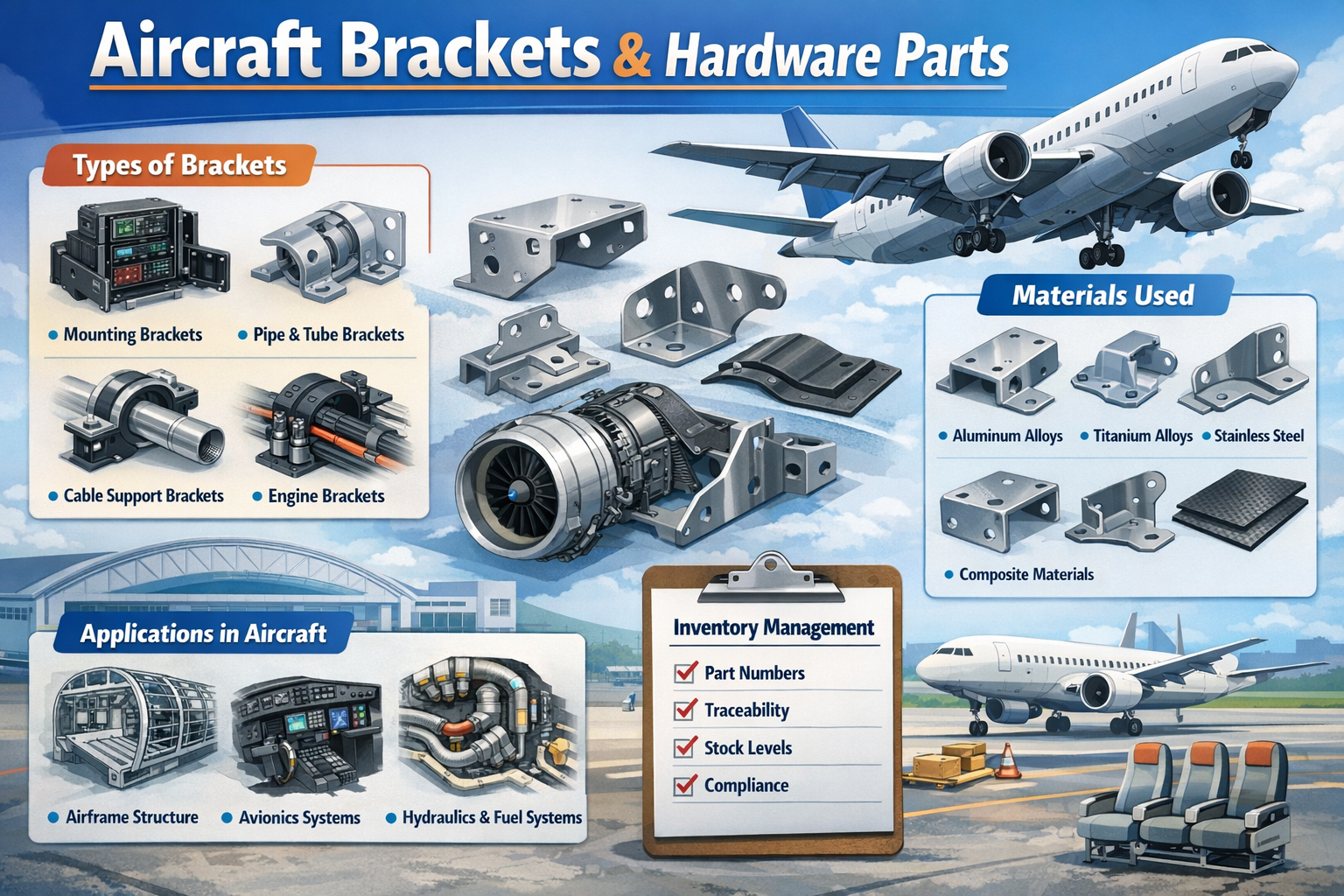 A Detailed Study of Aerospace Bracket Components and Their Inventory A Detailed Study of Aerospace Bracket Components and Their Inventory
