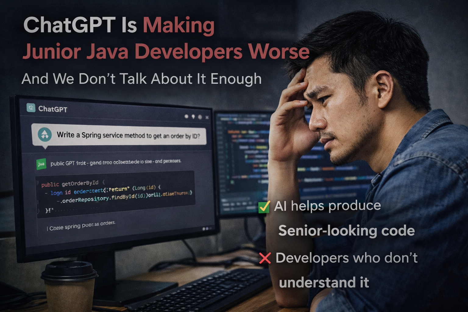 ChatGPT Is Making Junior Java Developers Worse — And We Don’t Talk About It Enough